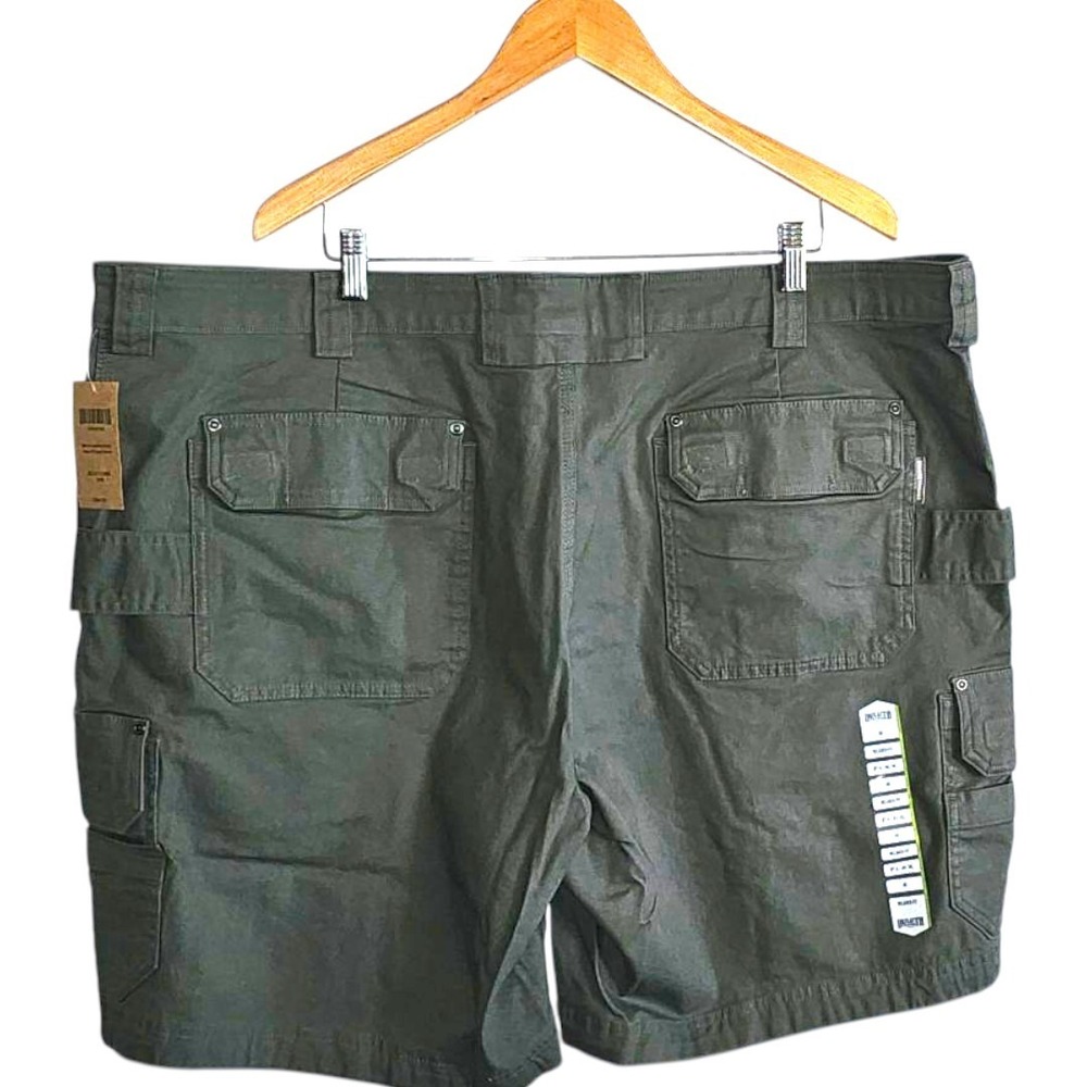 New Duluth Trading Fire Hose Cargo Shorts Olive Green‎ Workwear Utility Mens 48